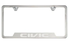 Chrome License Plate Frame for Civic