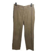 Vintage Corduroy Pants Men 34x29 Brown Cotton Grunge Y2K Grandpa Straight Haggar