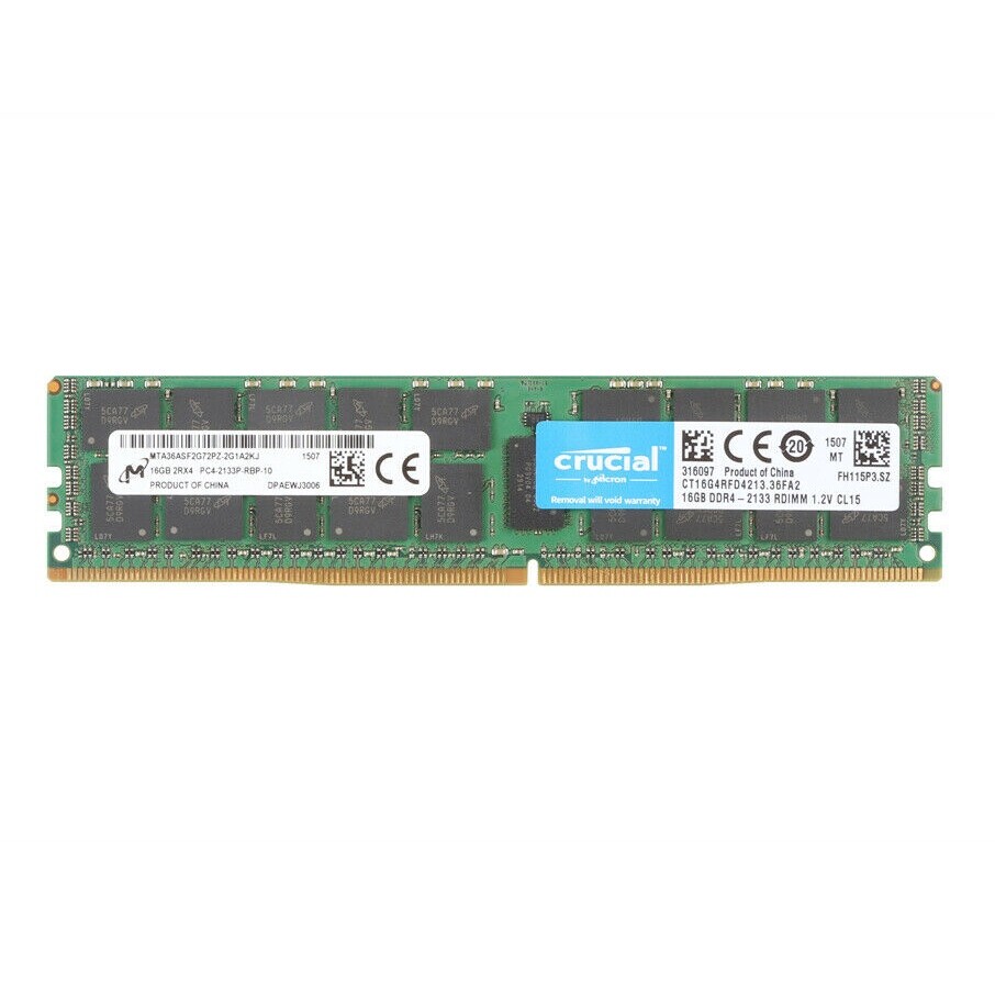 Crucial PC4-17000 16 GB RDIMM 2133 MHz PC4-17000 DDR4 Memory