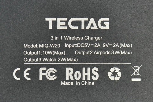 TECTAG 10W Fast 3 in 1 Wireless Charging Pad for iPhone Apple Watch AirPods - 第 9/10 張圖片
