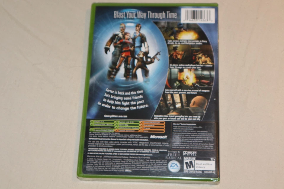 TimeSplitters: Future Perfect (Microsoft Xbox, 2005) NEW SEALED - Image 3 of 4
