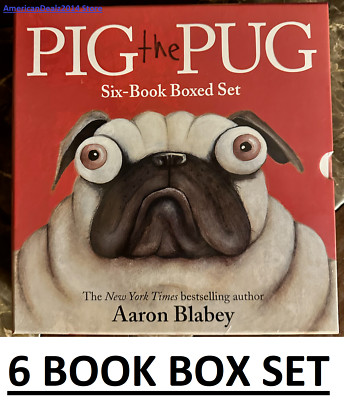 PIG THE PUG SIX Book BOXED SET Aaron Blabey Winner Star Elf Fibber NEW SEALED