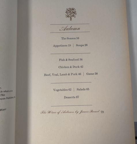 FOUR SEASONS Restaurant COOKBOOK James Beard 1ST/DJ Manhattan NYC 1971 - Picture 6 of 12