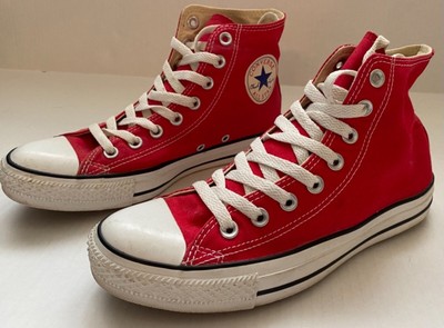 red hi top converse