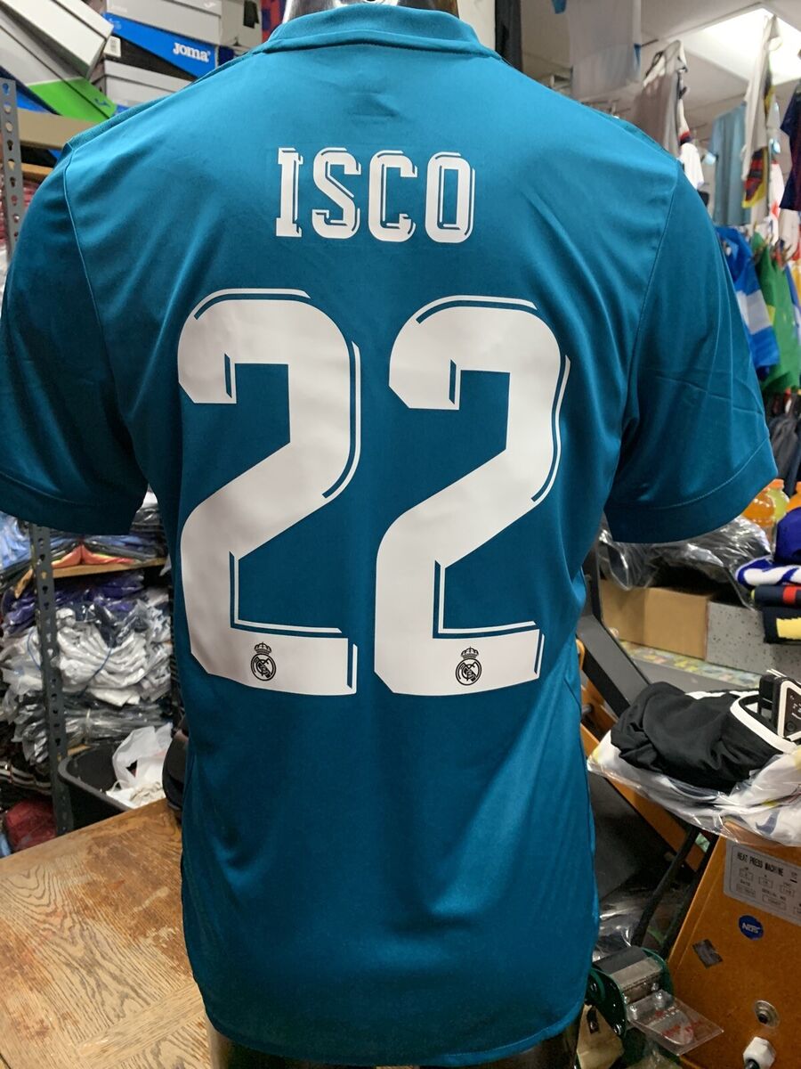 Adidas Real Madrid Third Jersey Retro Classic #22 ISCO Size Adidas Real Madrid Third Jersey Retro Classic #22 ISCO Size