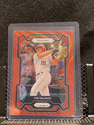 Tim Salmon 2024 Prizm Ruby Wave Prizm - Angels