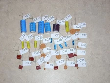 WURLITZER JUKEBOX AMPLIFIER AMP CAP CAPACITOR KIT FOR 540 MONO AMP MODEL 2500