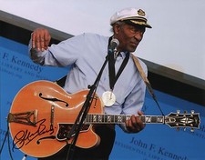 Chuck Berry signed autographed 11x14 w/PROOF of Years at 