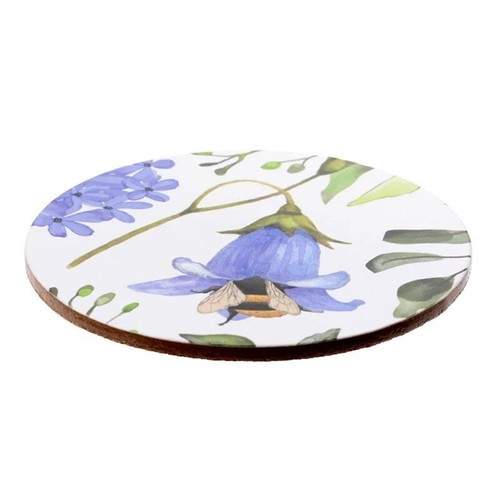 Juego de 4 posavasos con respaldo de corcho para té café bebidas en caja de regalo gatos animales de granja - Imagen 21 de 35