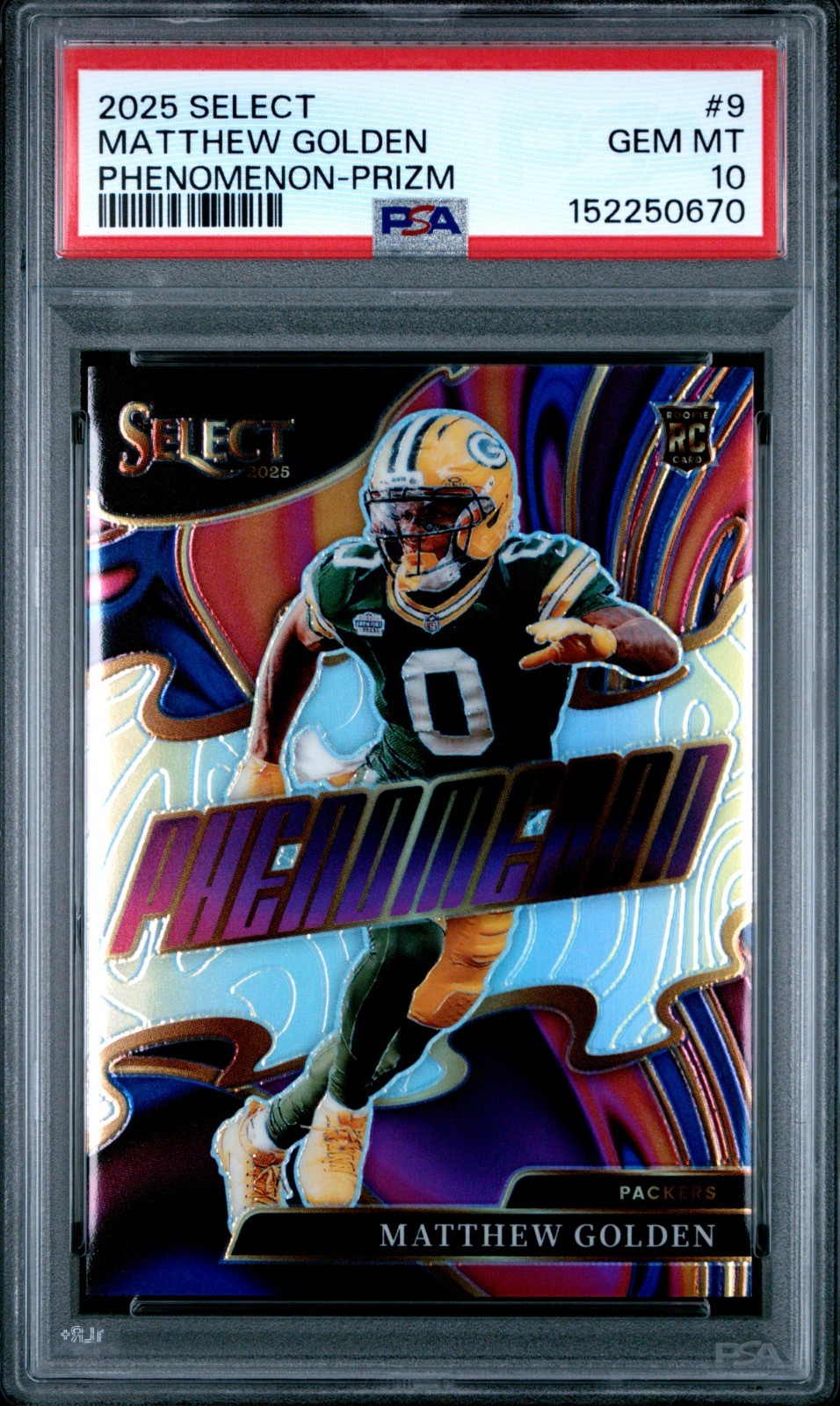 Matthew Golden Panini Select Phenomenon #9 Prizm