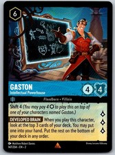 Gaston - Intellectual Powerhouse 147/204 Rare Rise of the Floodborn Lorcana NM