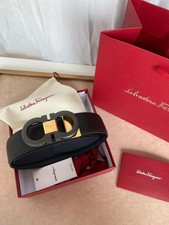 FERRAGAMO BELT NWT Ferragamo Men's Leather Belt Gancini
