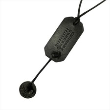 Y1221 04aw Martin Margiela 10 Martin Margiela 10 Personal Leather Dog Tag Coin N