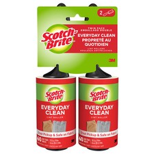 Scotch-Brite Lint Roller, Works Great on Pet Hair, 60 Sheets Pack of 2