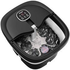 Collapsible Foot Spa Electric Rotary Massage, Foot Bath with Heat, Bubble, Re...