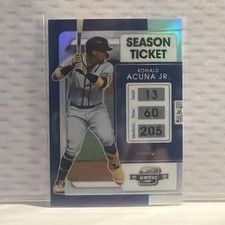 Ronald Acuña Jr. 2022 Panini Chronicles - Contenders Optic Holo Prizm #24