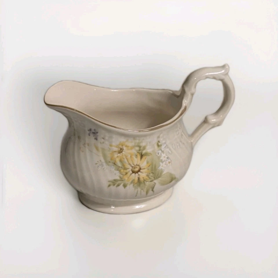 Auténtico RARO Mikasa Hecho en Japón Spring Meadow D-1007 Crema y Azúcar Bowl Foto 2 de 4