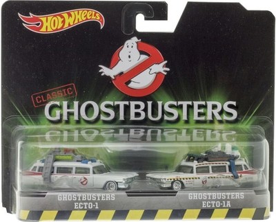 Hot Wheels Classic Ghostbusters Ecto-1 and Ecto-1A 2-Pack DAMAGED