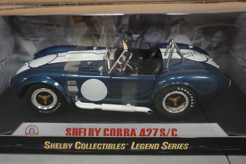 1/18 Shelby Collectibles SHelby Cobra 427 S/C Blue (14282) new open box - Picture 3 of 8