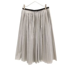 Used MARNI made in Italy Mimole length Pleated skirt 40 gray Women