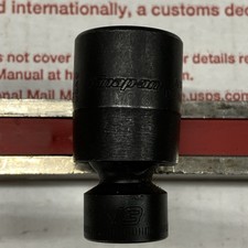 Snap On Tools Ripfm13c Usa New 38 Drive 13mm Low Profile Impact Swivel Socket