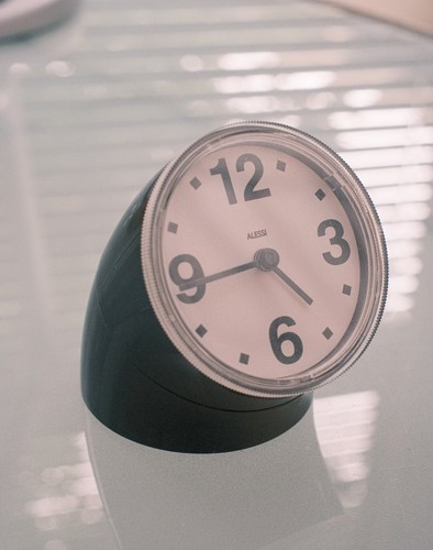 Alessi Cronotime Pio Manzu design Black PARTS - AS-IS non functioning