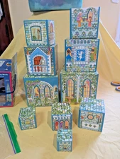 Vintage WJ Fantasy My Stack & Play Castle Building Blocks Stacking STEM Toy