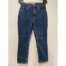 NWT Everlane Organic Cotton Stretch Denim The Original Cheeky Jean Deep Blue 27S