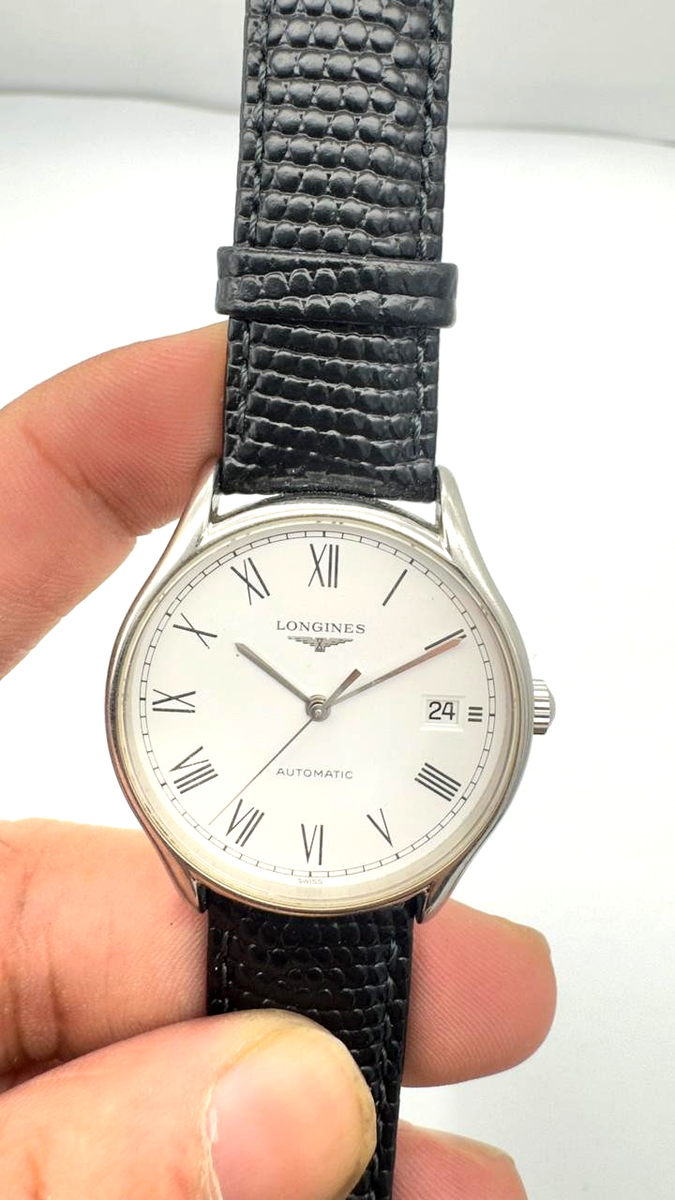 Longines Lyre Automatic 35mm White Roman Dial Ref L4.860.4 Men's