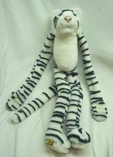 K M Wild Republic 1999 LONG LEGGED WHITE TIGER 16" Plush STUFFED ANIMAL TOY