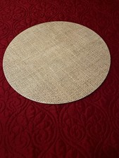GIFT BOUTIQUE SET OF 48 DISPOSABLE BURLAP PRINTED PAPER PLACEMATS 13" ROUND