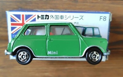 Tomica F8 BLMC Mini Cooper S Mk-III 1/50 Vintage Diecast w/ Box