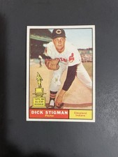 1961 TOPPS DICK STIGMAN, #77, NM/MT (Free Shipping On Any 3!)