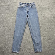 Vintage Levi's 550 Jeans Womens 7 Long stonewash Relaxed Fit Tapered USA 90s