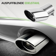 Auspuffblende Edelstahl Auspuff Blende Endroh...
