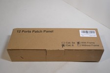12 Ports Patch Panel Punch Down Cat 6 with Frame