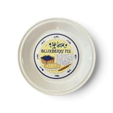 Vintage Ceramic Blueberry Pie Plate