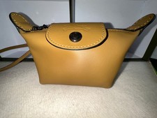 LONGCHAMP LE PLIAGE XTRA COIN PURSE Wristlet Leather in Tobacco