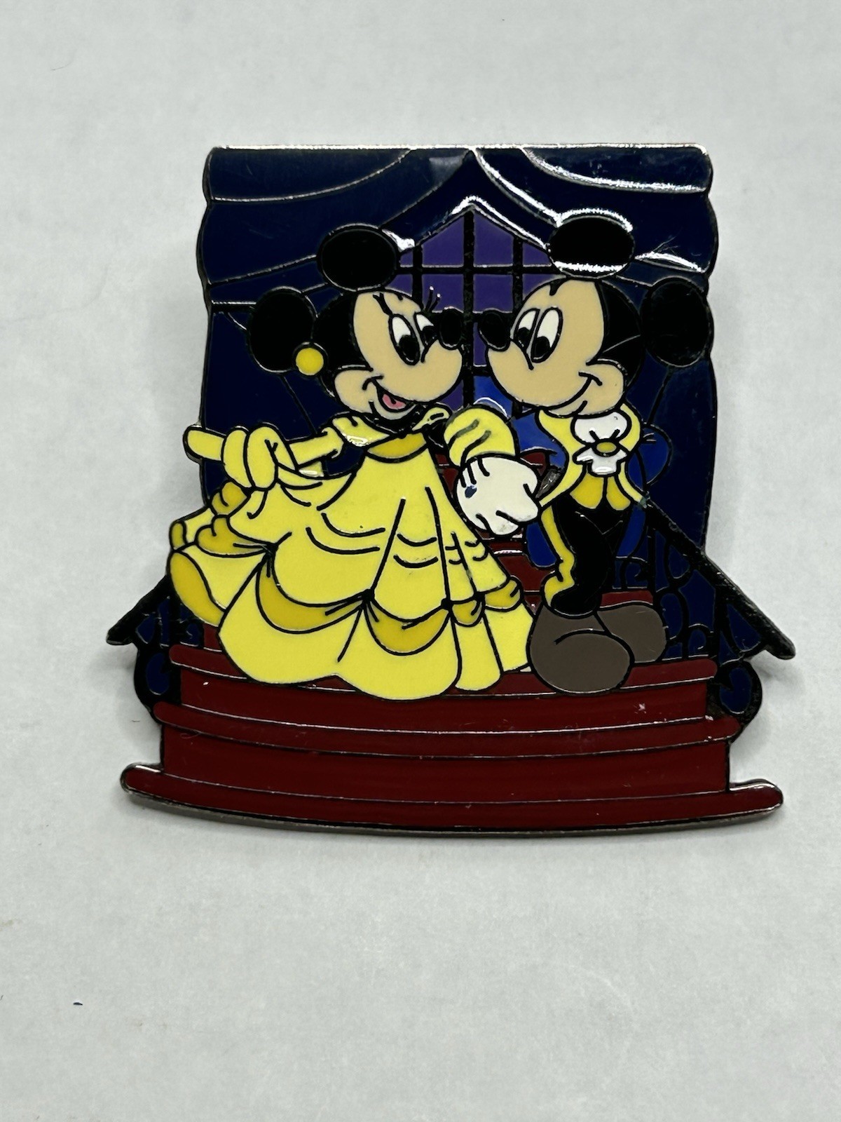 Disney Pin Mickey Mouse Minnie Beauty and the Beast 67270 Couples Dancing