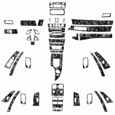 76pcs Forged Carbon Fiber Interior Trim Pieces For Bmw 5 Series E60 04-07