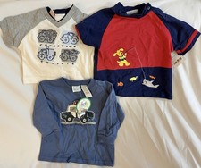 Vintage Baby Boys NWT Shirt Lot Vehicles Animals 6-24 Months Mixed Sizes