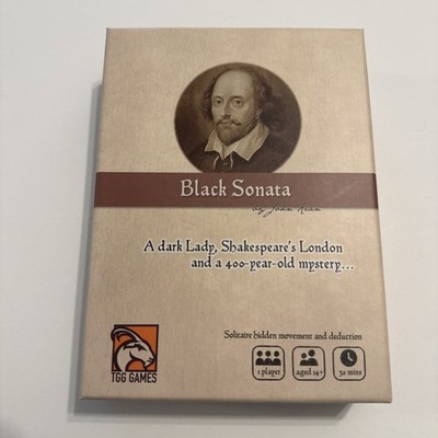 Black Sonata Card Game Shakespeare TGG Games 2018 - Complete