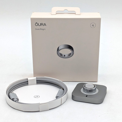 Oura Ring 4 Smart Activity Tracker - Size 4 - (JZ90-54217-04) Silver