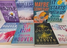 Colleen Hoover 8 Book Lot Hopeless, November 9, Confess, All Your Perfects....