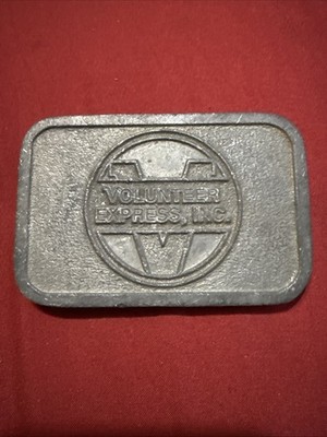 Vintage Volunteer Express Inc Belt Buckle Commercial Freight Trucking Carrier