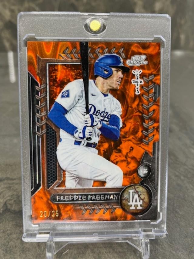 2024 Topps Chrome X Cactus Jack Freddie Freeman Orange Refractor 25 Travis Scott