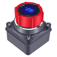 5  60V Battery Disconnect Switch with LED Voltage Display for Car RV Boat