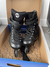Powerslide Zoom Black 80 Inline Skates – UK 10–11.5 – Excellent Condition