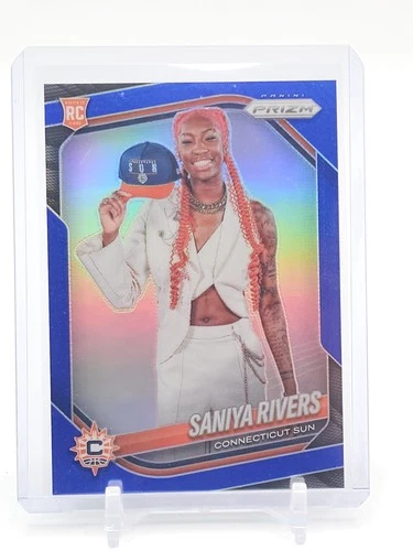 2025 Panini Prizm WNBA Basketball Blue Saniya Rivers #150