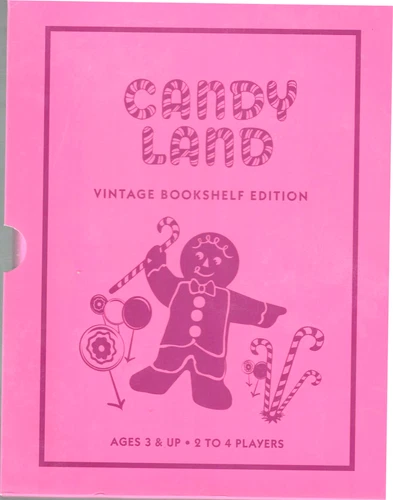 Candy Land , Vintage Bookshelf Edition, NEW! Fabric Wrapped Book, Board, Hasbro